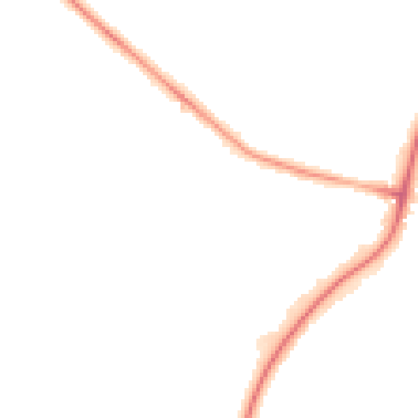 Night-time road noise heatmap for LN6 0BQ