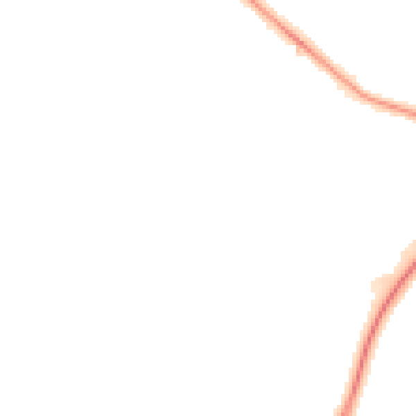 Night-time road noise heatmap for LN6 0DN