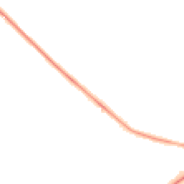 Night-time road noise heatmap for LN6 0EX