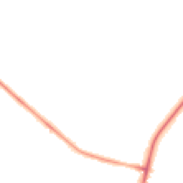 Night-time road noise heatmap for LN6 0HN