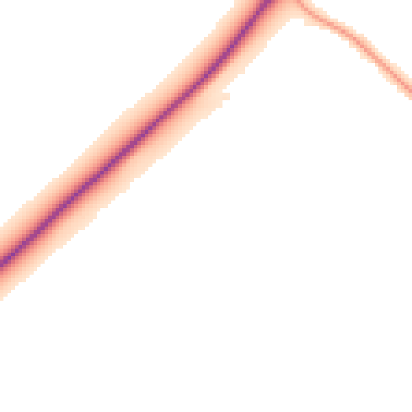 Night-time road noise heatmap for LN6 0PJ