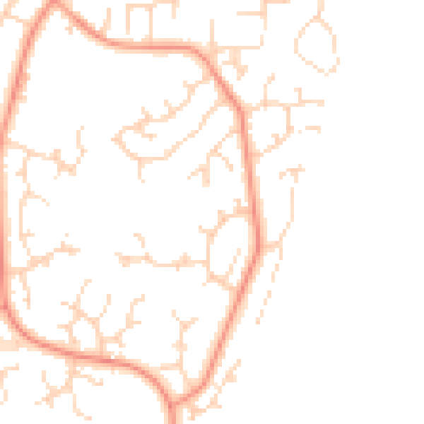 Daytime road noise heatmap for LN6 3NB