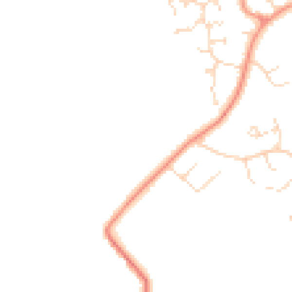 Daytime road noise heatmap for LN6 4AE