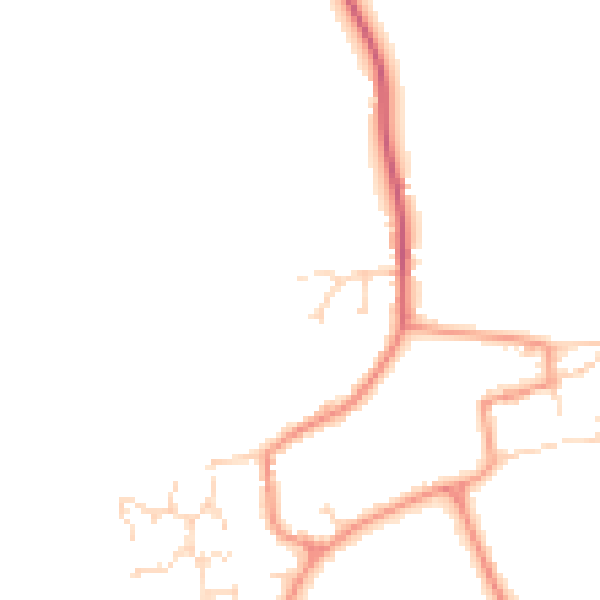 Daytime road noise heatmap for LN6 5AR