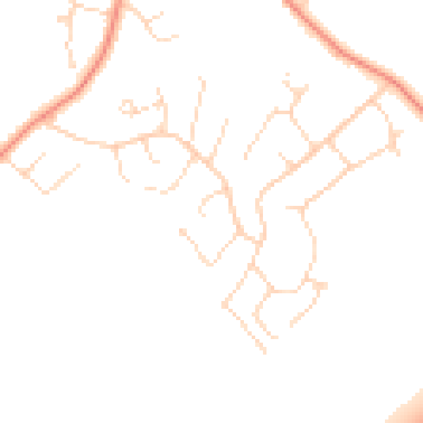 Daytime road noise heatmap for LN6 5XF