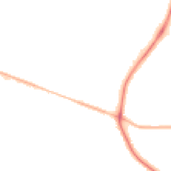 Night-time road noise heatmap for LN6 7HN