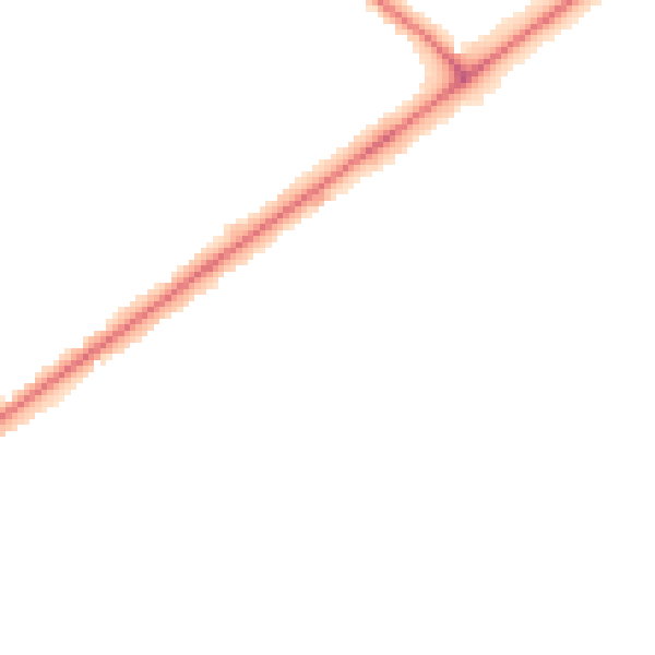 Night-time road noise heatmap for LN6 8JJ