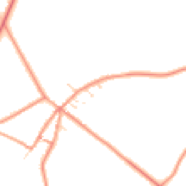 Daytime road noise heatmap for LN6 9GT