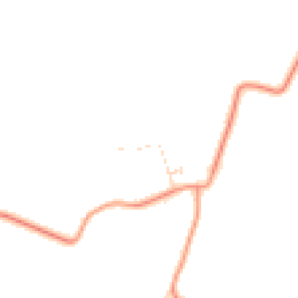 Daytime road noise heatmap for LN6 9LA