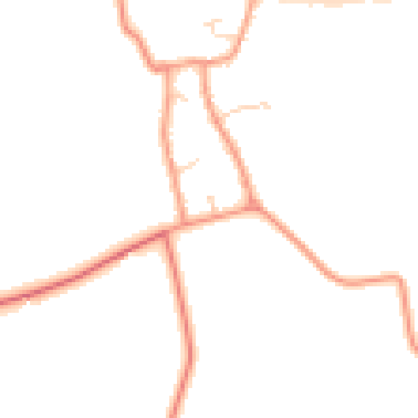 Daytime road noise heatmap for LN6 9LP