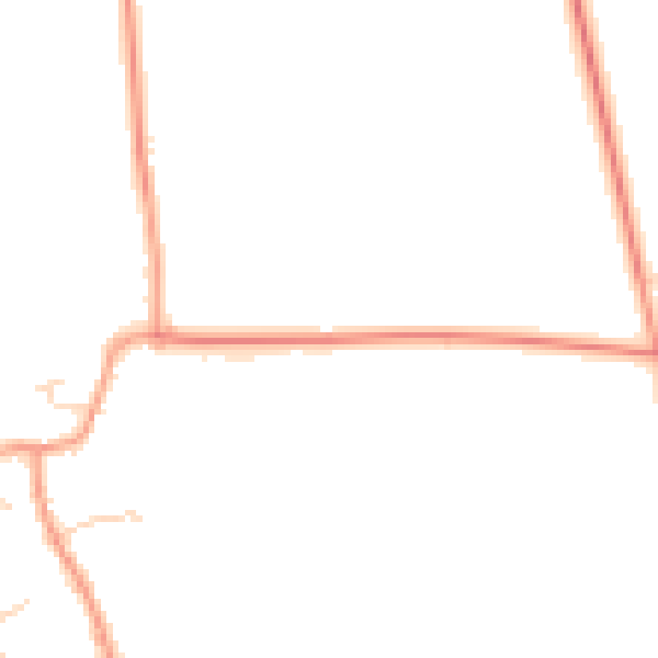 Daytime road noise heatmap for LN6 9LX