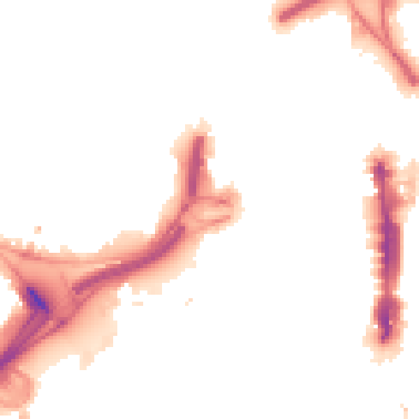 Night-time road noise heatmap for LS1 2FQ
