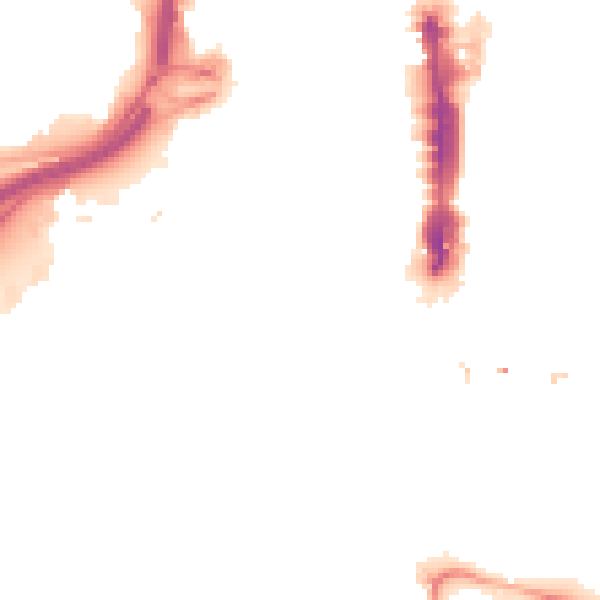 Night-time road noise heatmap for LS1 4DL
