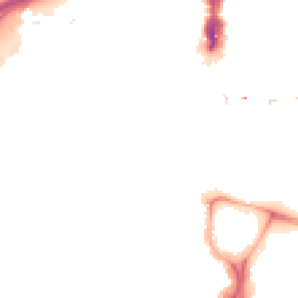 Night-time road noise heatmap for LS1 4GH