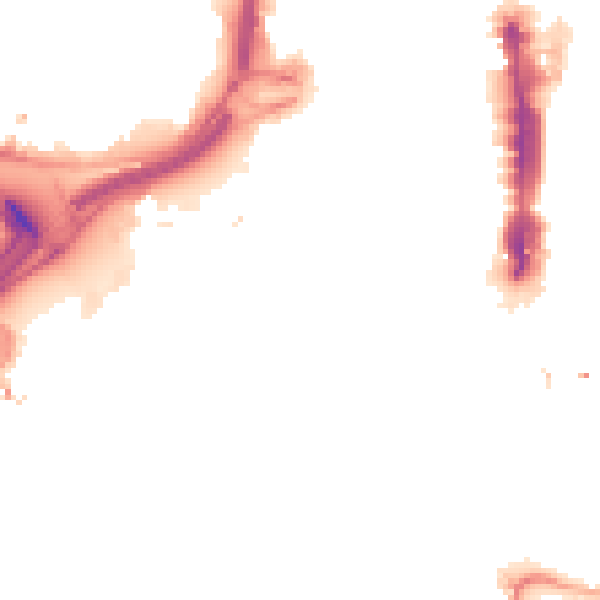 Night-time road noise heatmap for LS1 4JJ