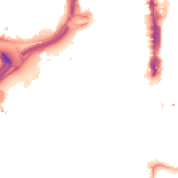 Night-time road noise heatmap for LS1 4JL