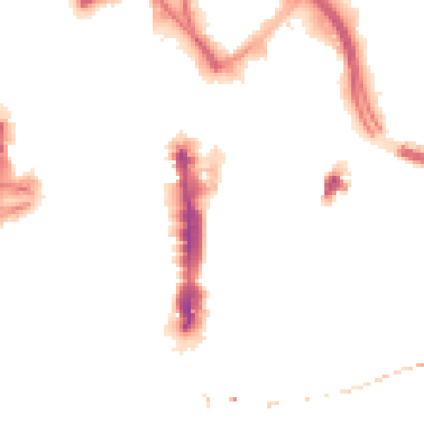 Night-time road noise heatmap for LS1 5JW