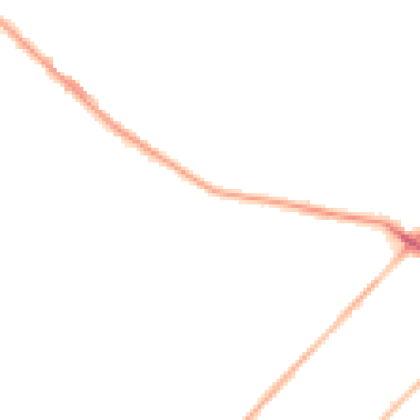 Night-time road noise heatmap for LS13 1AB