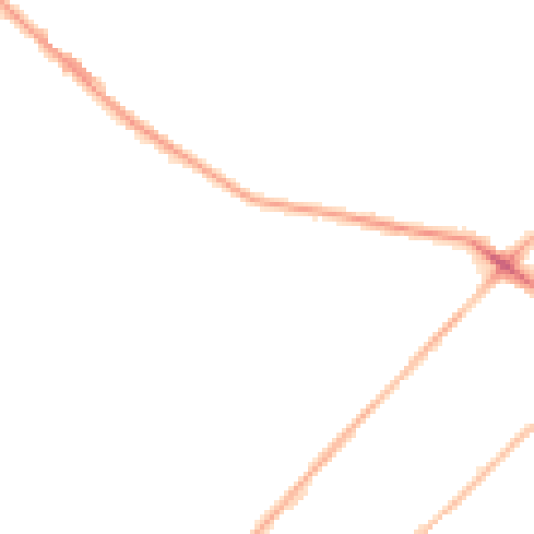 Night-time road noise heatmap for LS13 1AF