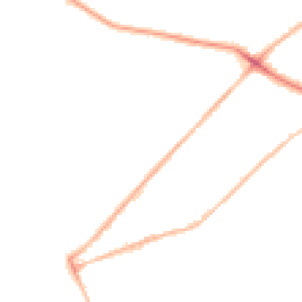 Night-time road noise heatmap for LS13 1AR