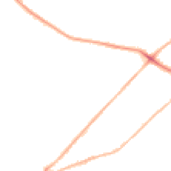 Night-time road noise heatmap for LS13 1AT