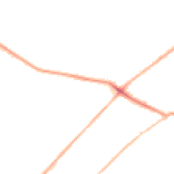 Night-time road noise heatmap for LS13 1AX