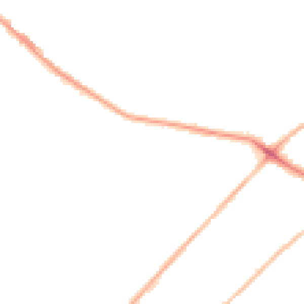 Night-time road noise heatmap for LS13 1BA