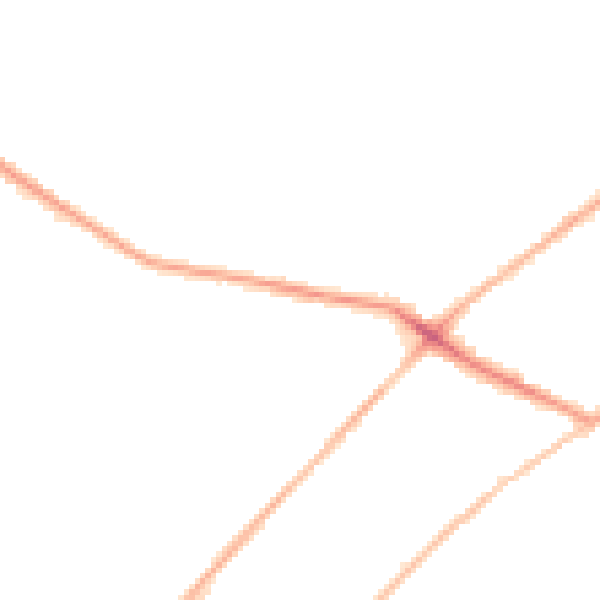 Night-time road noise heatmap for LS13 1BB