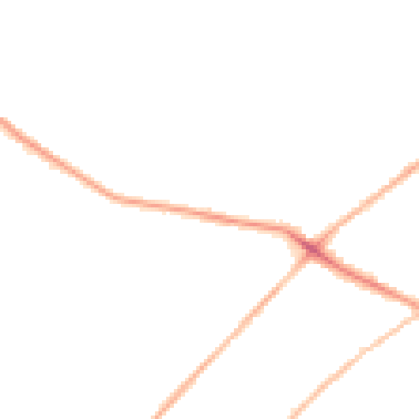 Night-time road noise heatmap for LS13 1BG
