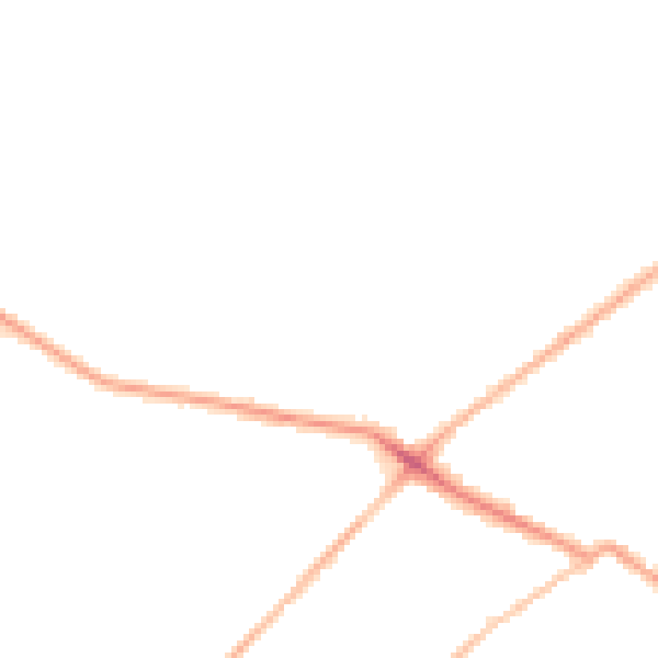 Night-time road noise heatmap for LS13 1BQ