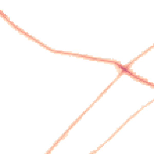 Night-time road noise heatmap for LS13 1HF