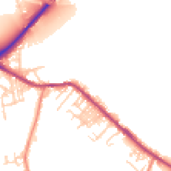 Daytime road noise heatmap for LS13 1PR