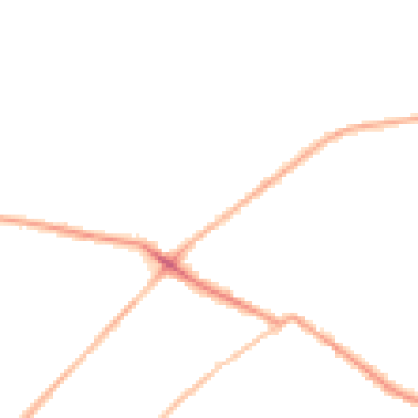 Night-time road noise heatmap for LS13 1PU