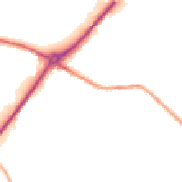 Night-time road noise heatmap for LS13 1QD
