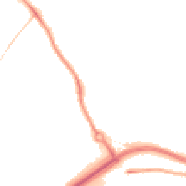 Night-time road noise heatmap for LS13 2BL