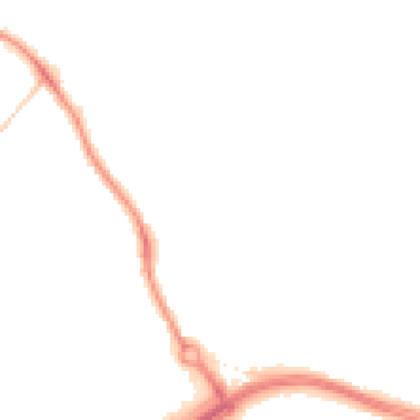 Night-time road noise heatmap for LS13 2DF