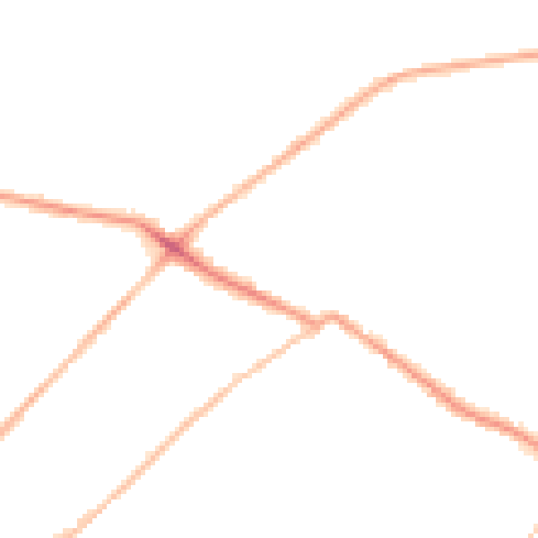 Night-time road noise heatmap for LS13 2HY