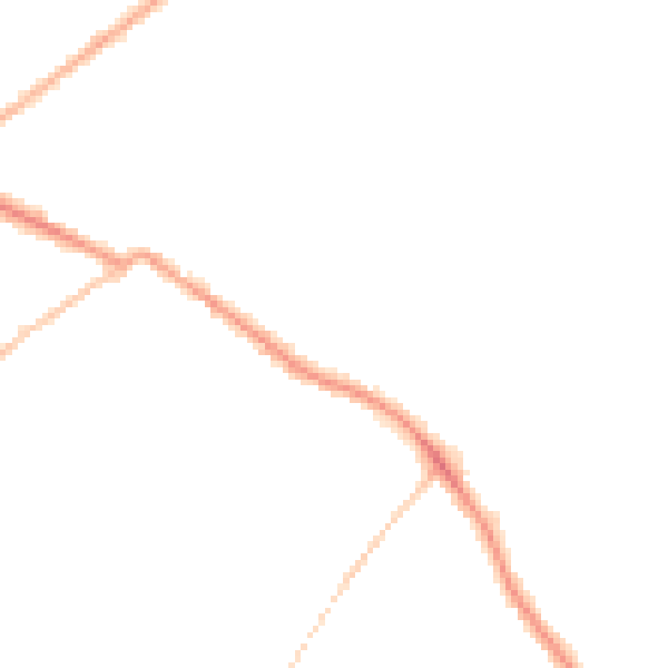 Night-time road noise heatmap for LS13 2LL