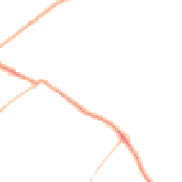 Night-time road noise heatmap for LS13 2LT