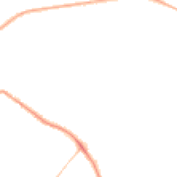 Night-time road noise heatmap for LS13 2NE