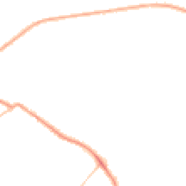 Night-time road noise heatmap for LS13 2NF