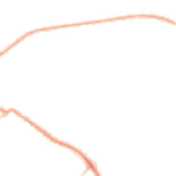 Night-time road noise heatmap for LS13 2NN