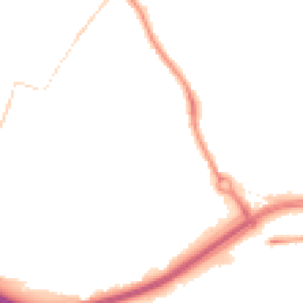 Night-time road noise heatmap for LS13 3AF