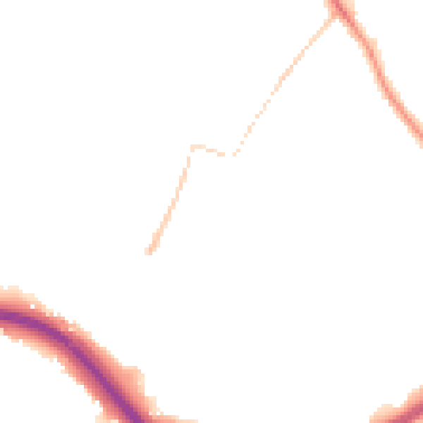 Night-time road noise heatmap for LS13 3BE