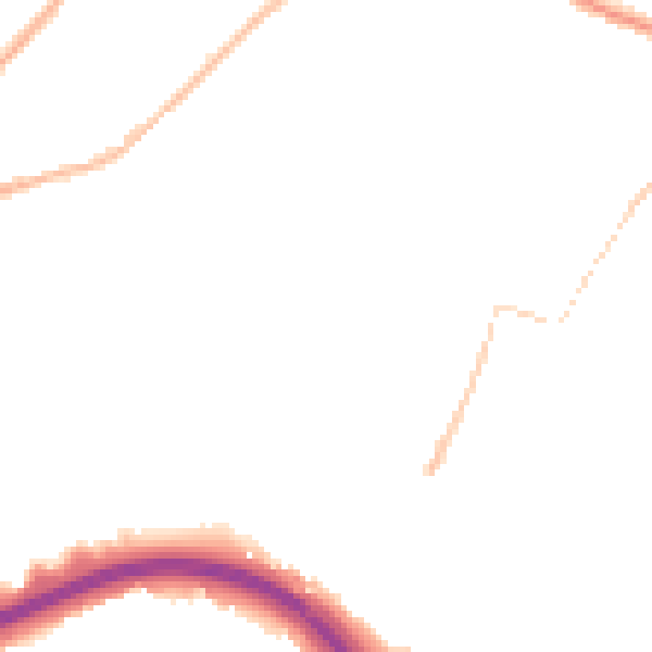 Night-time road noise heatmap for LS13 3BL