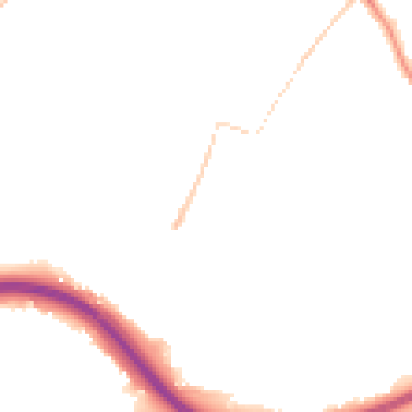 Night-time road noise heatmap for LS13 3BP