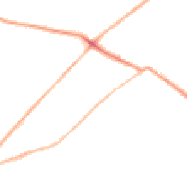 Night-time road noise heatmap for LS13 3DE