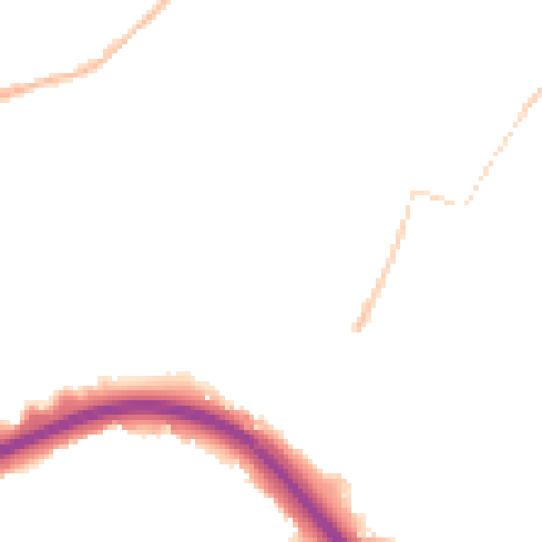 Night-time road noise heatmap for LS13 3ED