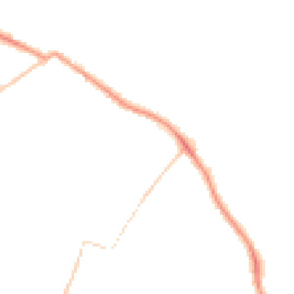 Night-time road noise heatmap for LS13 3JR