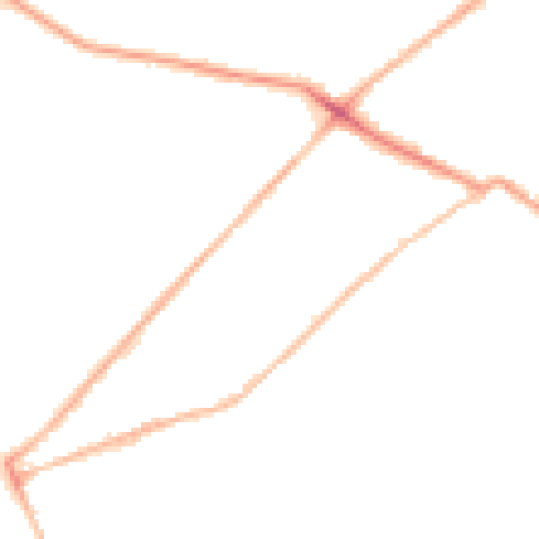 Night-time road noise heatmap for LS13 3LH